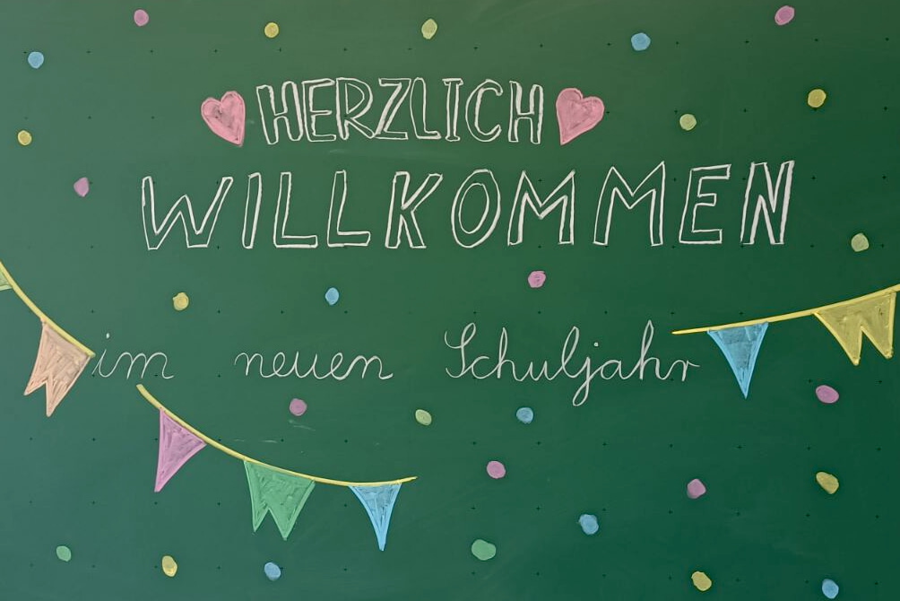 Tafelbild neues Schuljahr